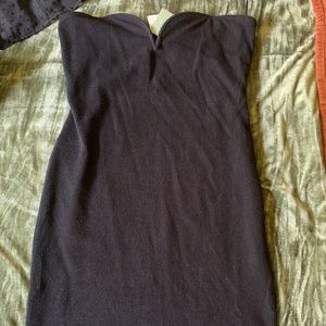 Strapless H&M short black dress